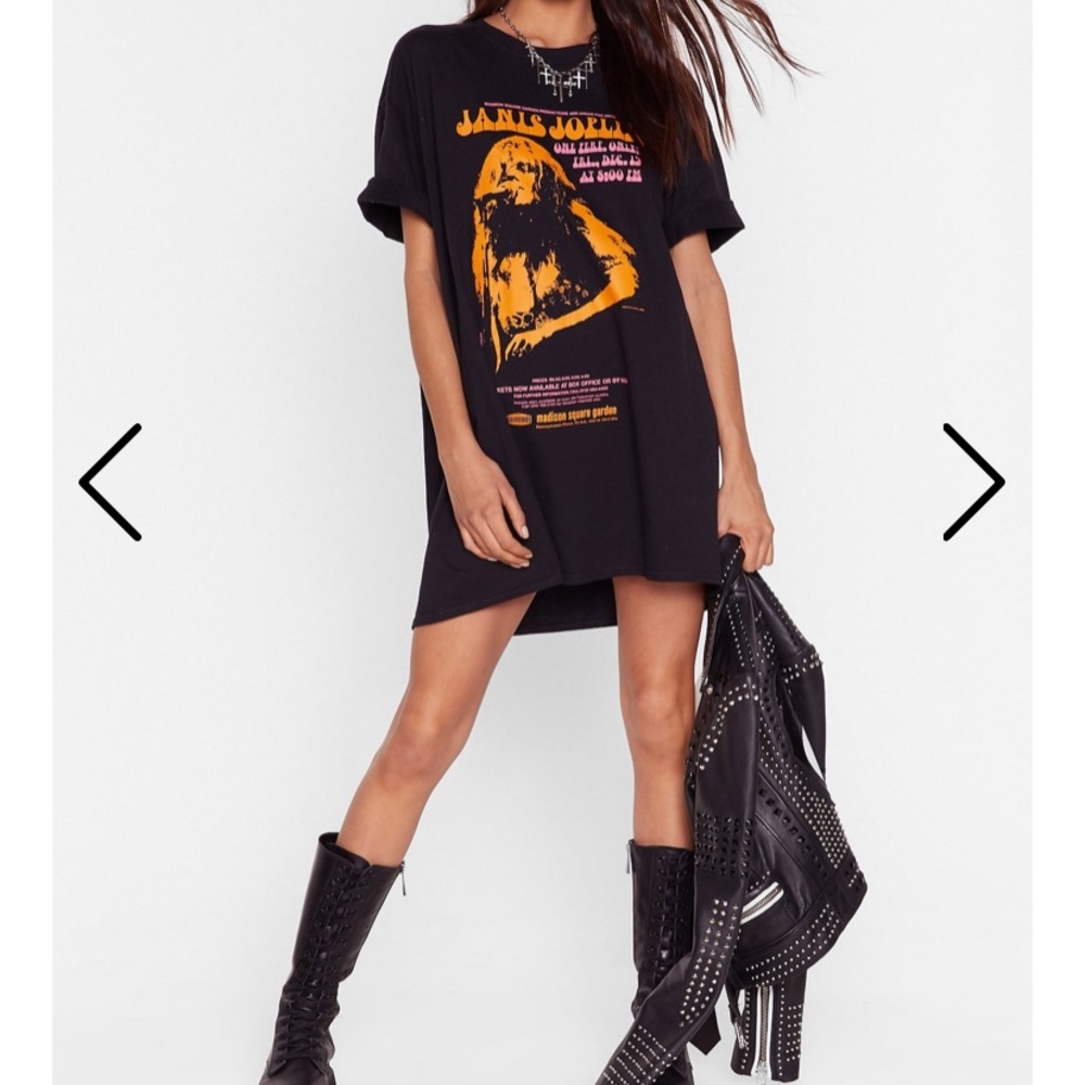 NEW Janis Joplin T-Shirt Dress L (fits like XL)